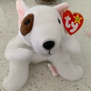 Ty Beanie Baby “Butch” the Bull Terrier  Retired Mint New